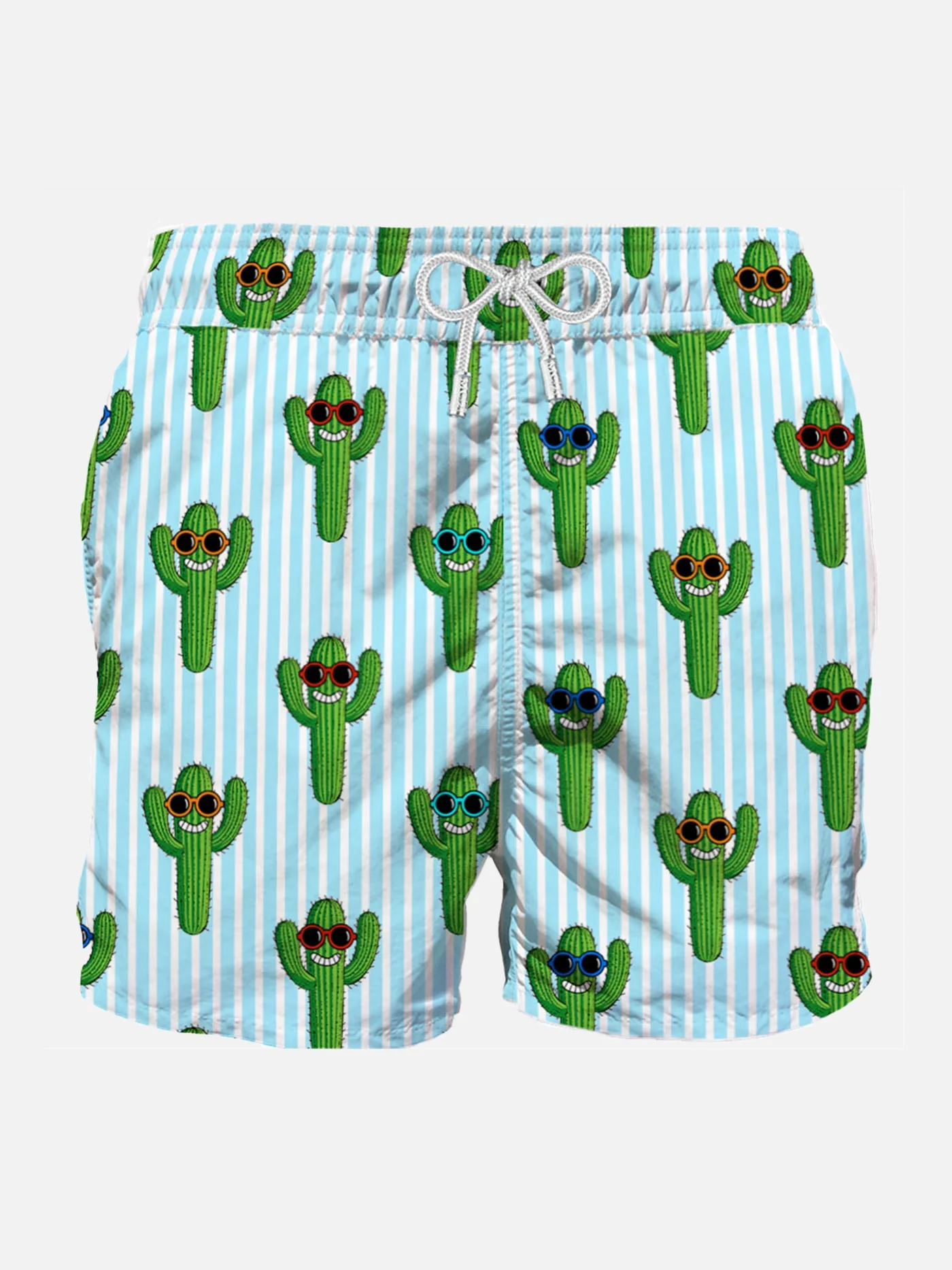 Middellange bikini met cactusprint