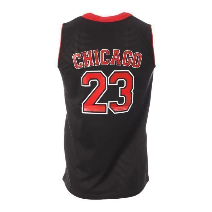 Camiseta de baloncesto - GENÉRICA - Chicago 23 - Negra - Cuello en V - Sin mangas
