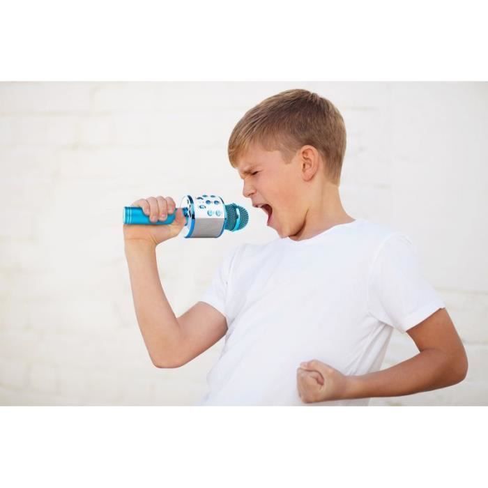 MAX KM01 Karaoke microfoons - 2-pack - Blauw