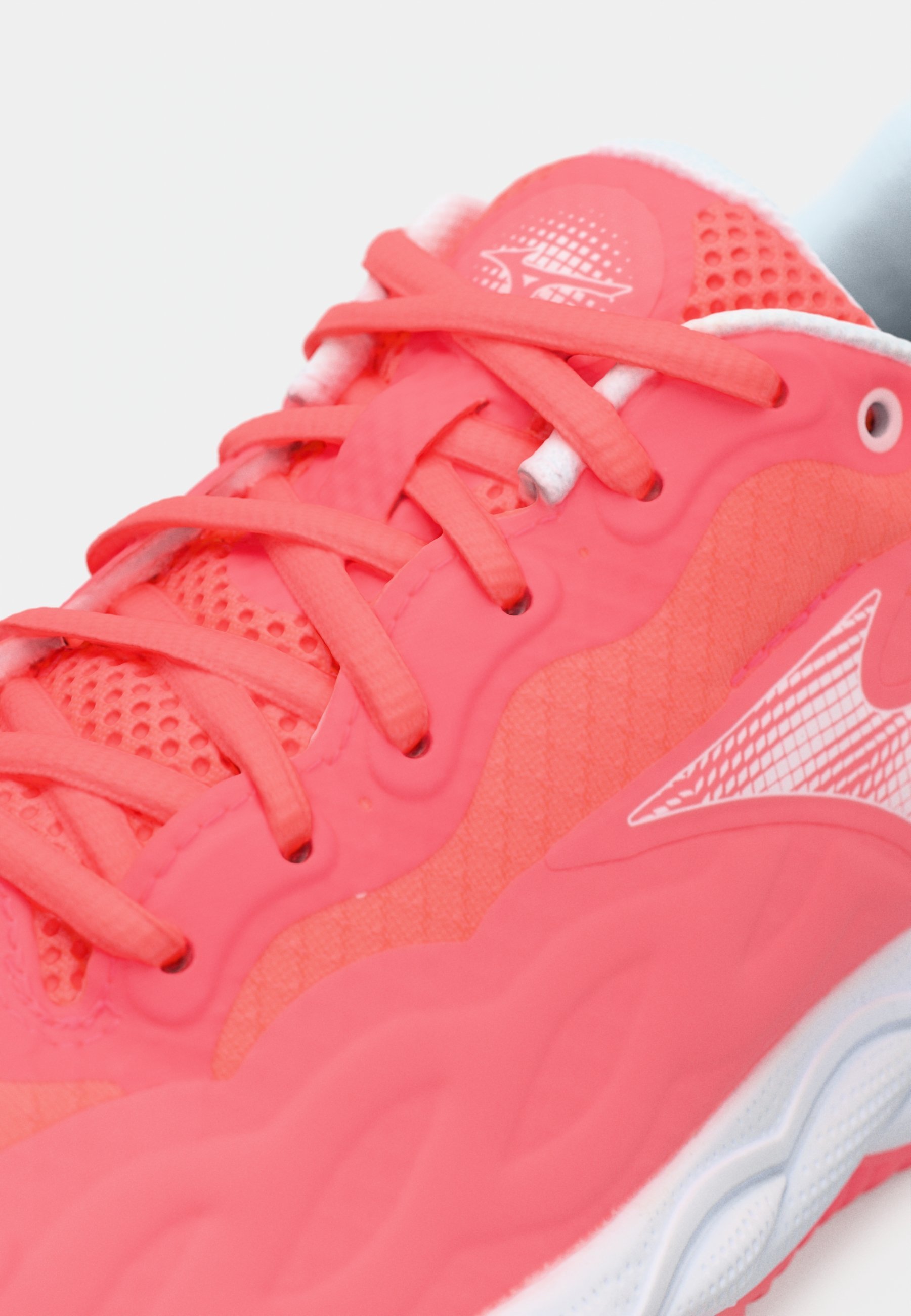 Mizuno WAVE ENFORCE COURT - Tennisschoenen voor gravelbanen - opvallend koraal/wit/lichtroze
