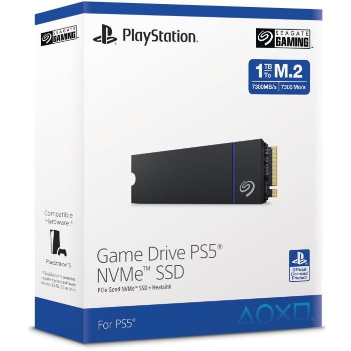 SEAGATE - Game Drive PS5 - SSD - NVMe - 1 To - Officiel