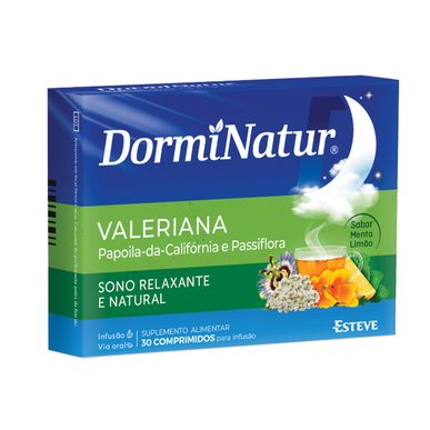DormiNatur atpalaiduojančios miego tabletės su valerijonu, 30 tablečių.