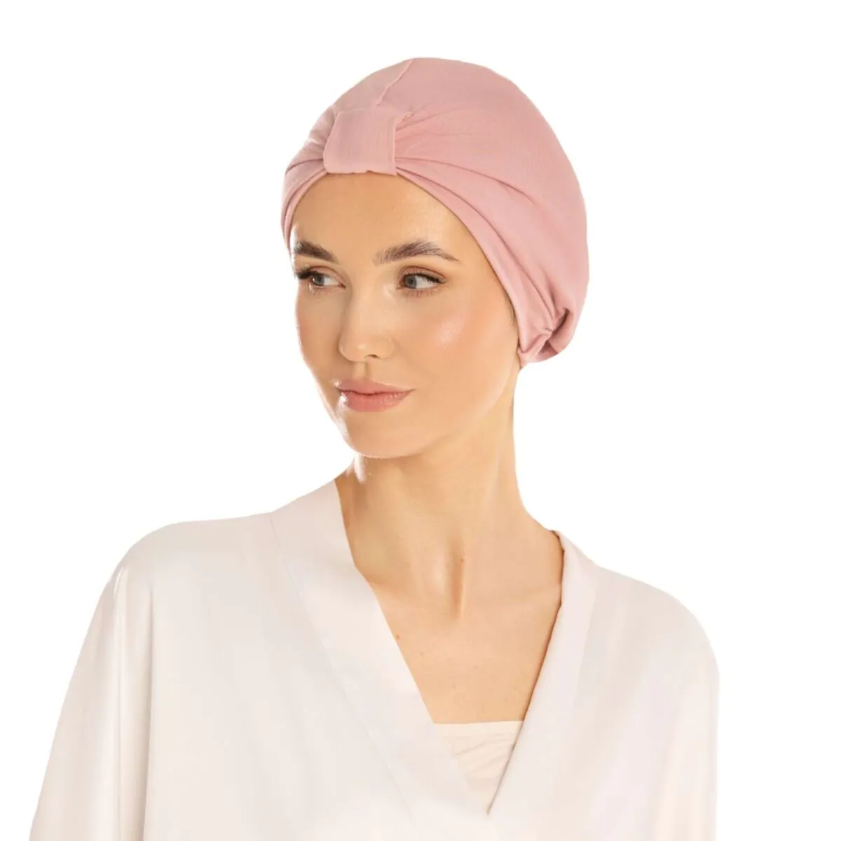 Cat&Cat Bambusowy Turban do włosów Różowy