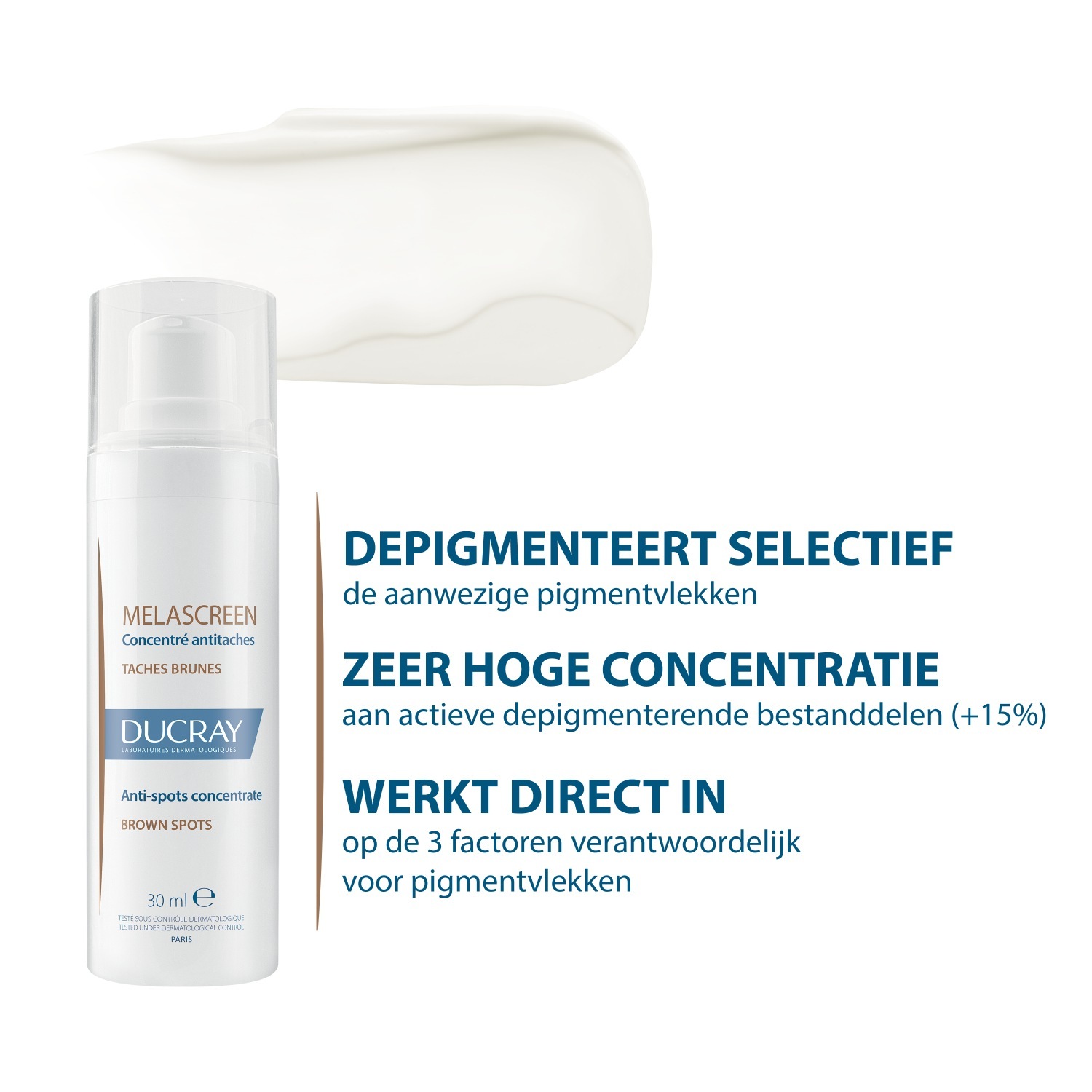 Ducray krém proti pigmentovým škvrnám MELASCREEN koncentrát proti pigmentovým škvrnám – 30 ml