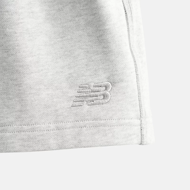 Męskie spodenki sportowe z materiału frotte 5 cali - ASH HEATHER