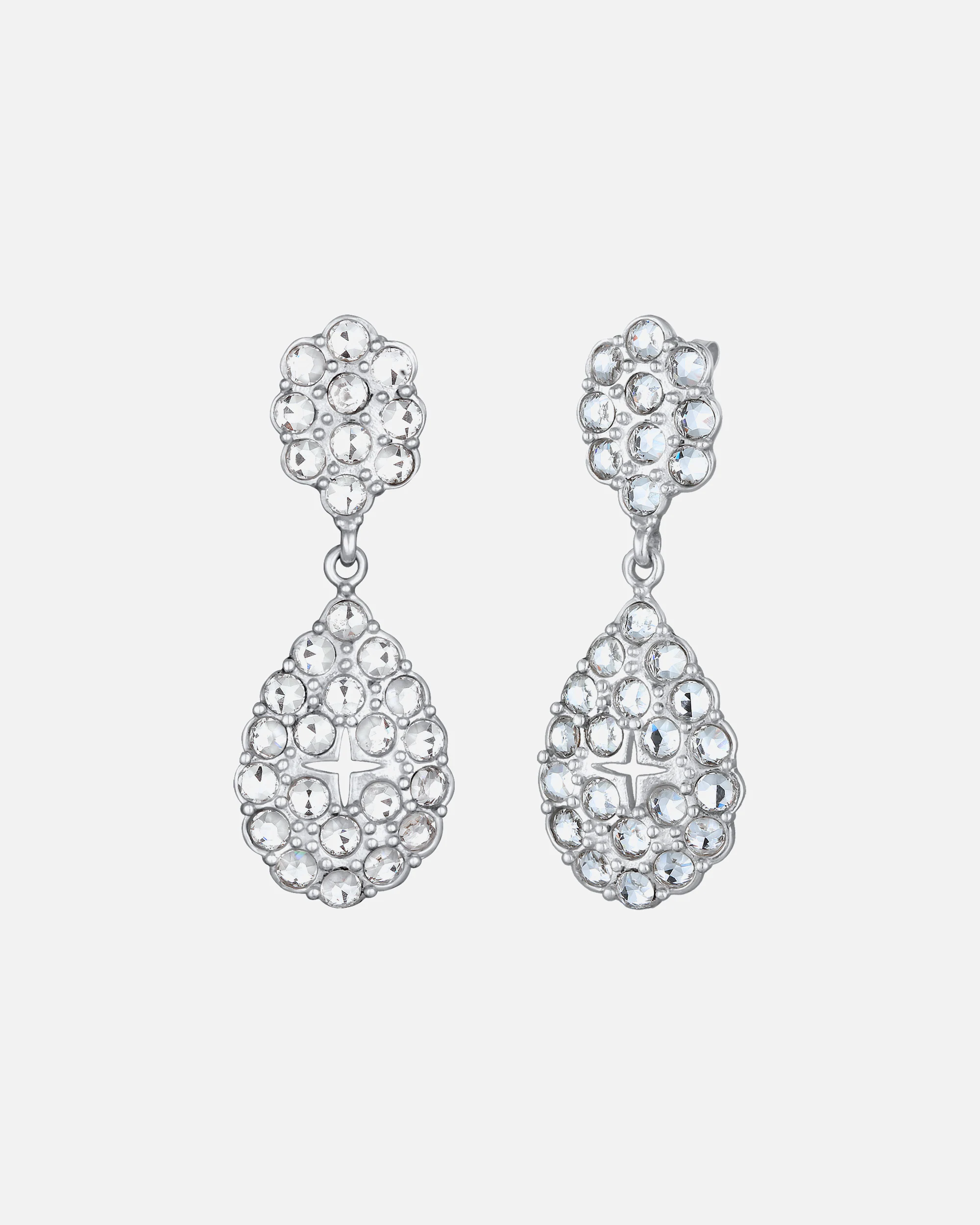 Elli PREMIUM Femmes Pendentif d'oreilles Chandelier Glamoureux avec cristaux en argent sterling 925