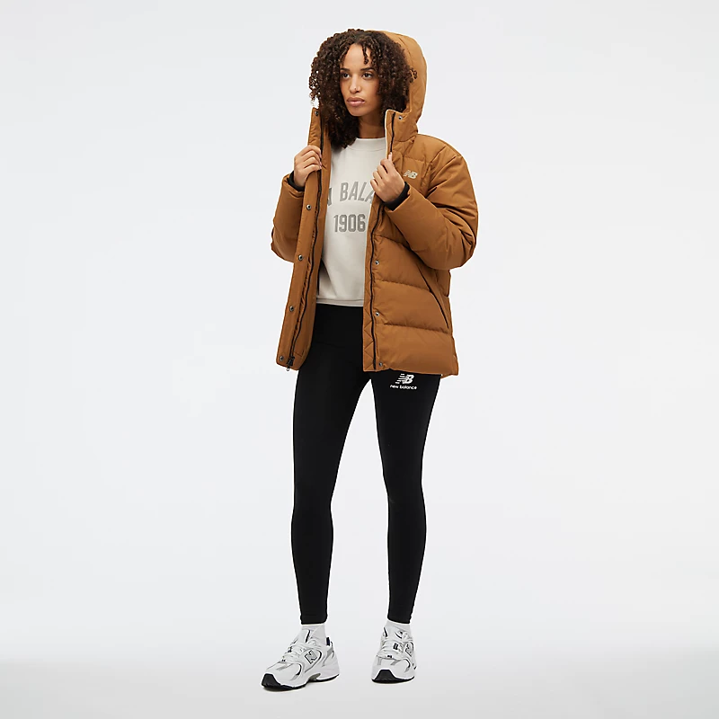 Damska kurtka puchowa NBX Soft Alpine Icono – DREWNO