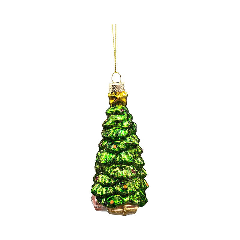 Hem Julgransdekorationer s/2 11,5/13 cm glasfigur karneval