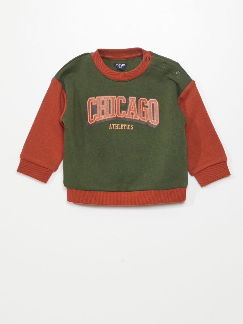 Fleece trui - GROEN