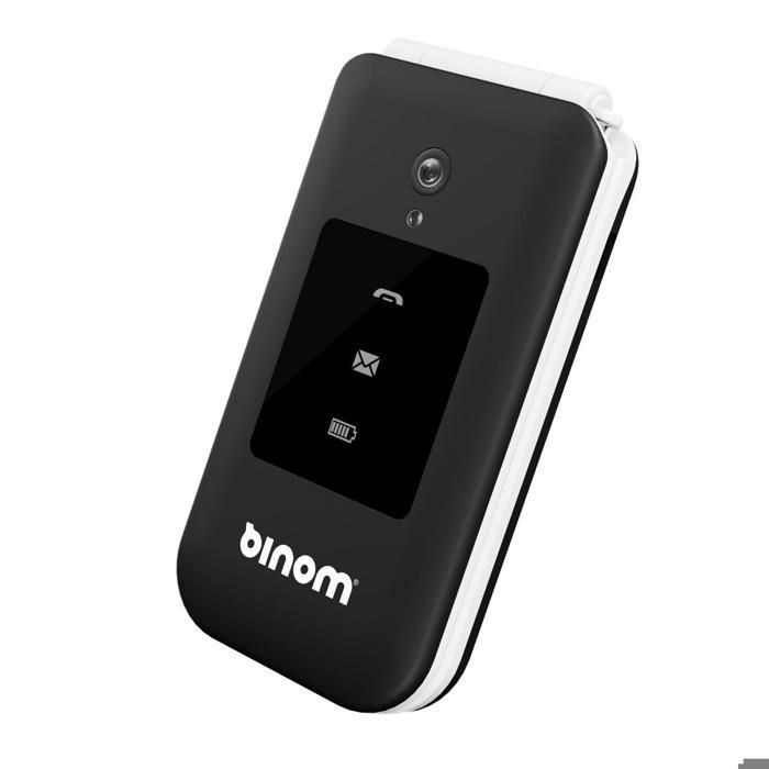 Celular flip X3S 4G para idosos, preto/branco - Binom