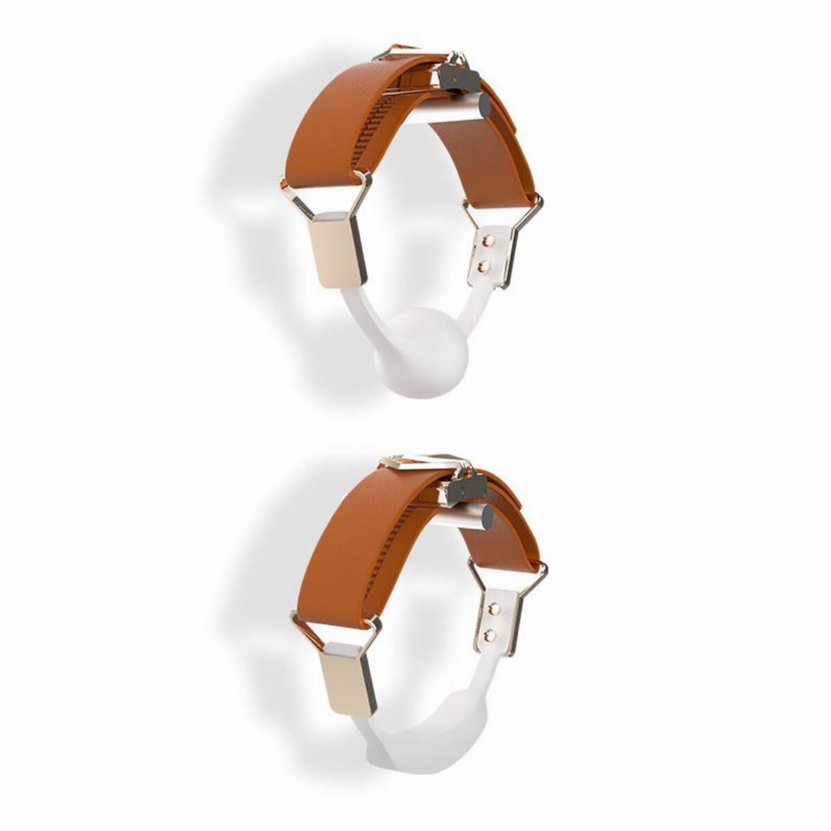 Lockink Ball-Gag & Gag-Bite Set Brown
