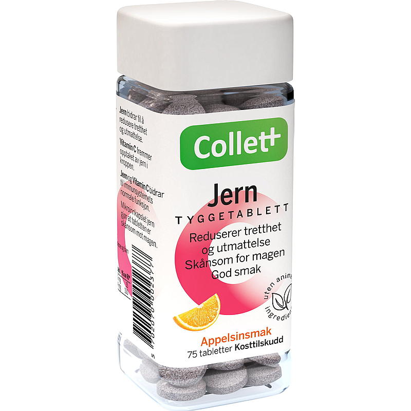 Collett Collett jern 75 tyggetabletter