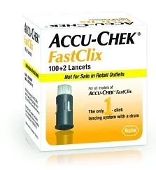 Lantsettid ACCU-CHECK Accu-Chek Fastclix 100+2 tk
