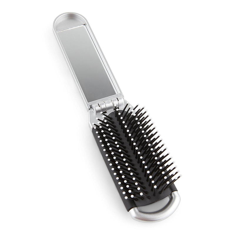 Brosse à cheveux Essentii, pliable avec miroir