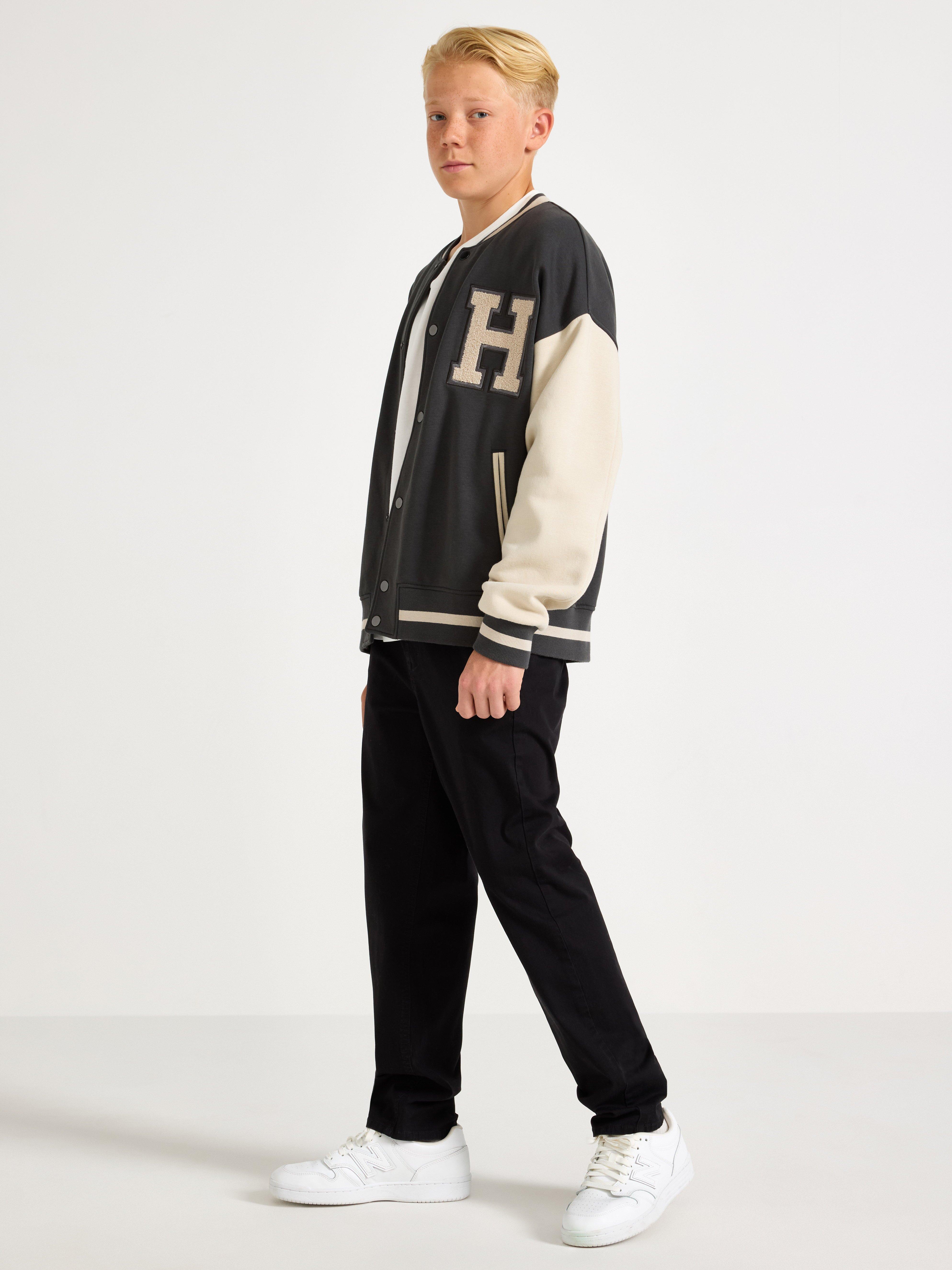 Pantalones chinos de pierna ancha WILMER negros
