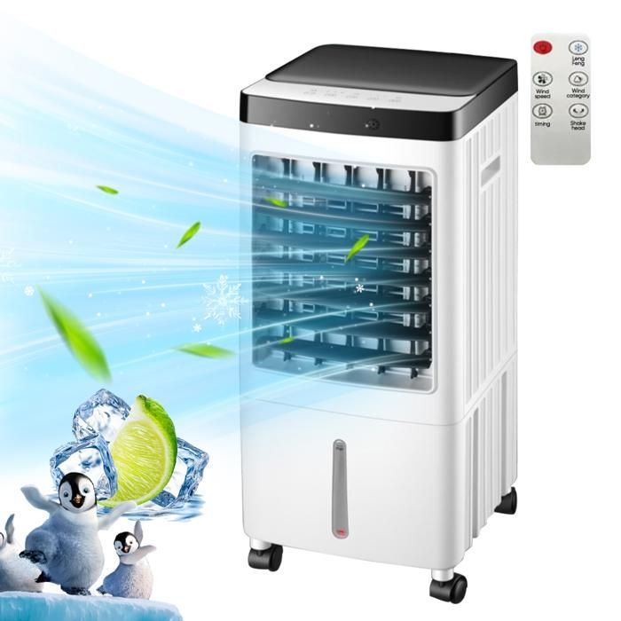 Condizionatore/raffrescatore portatile 3 in 1 - 10 litri - Funzionamento silenzioso - Rotazione a 60° - 3 velocità - Timer di 7 ore