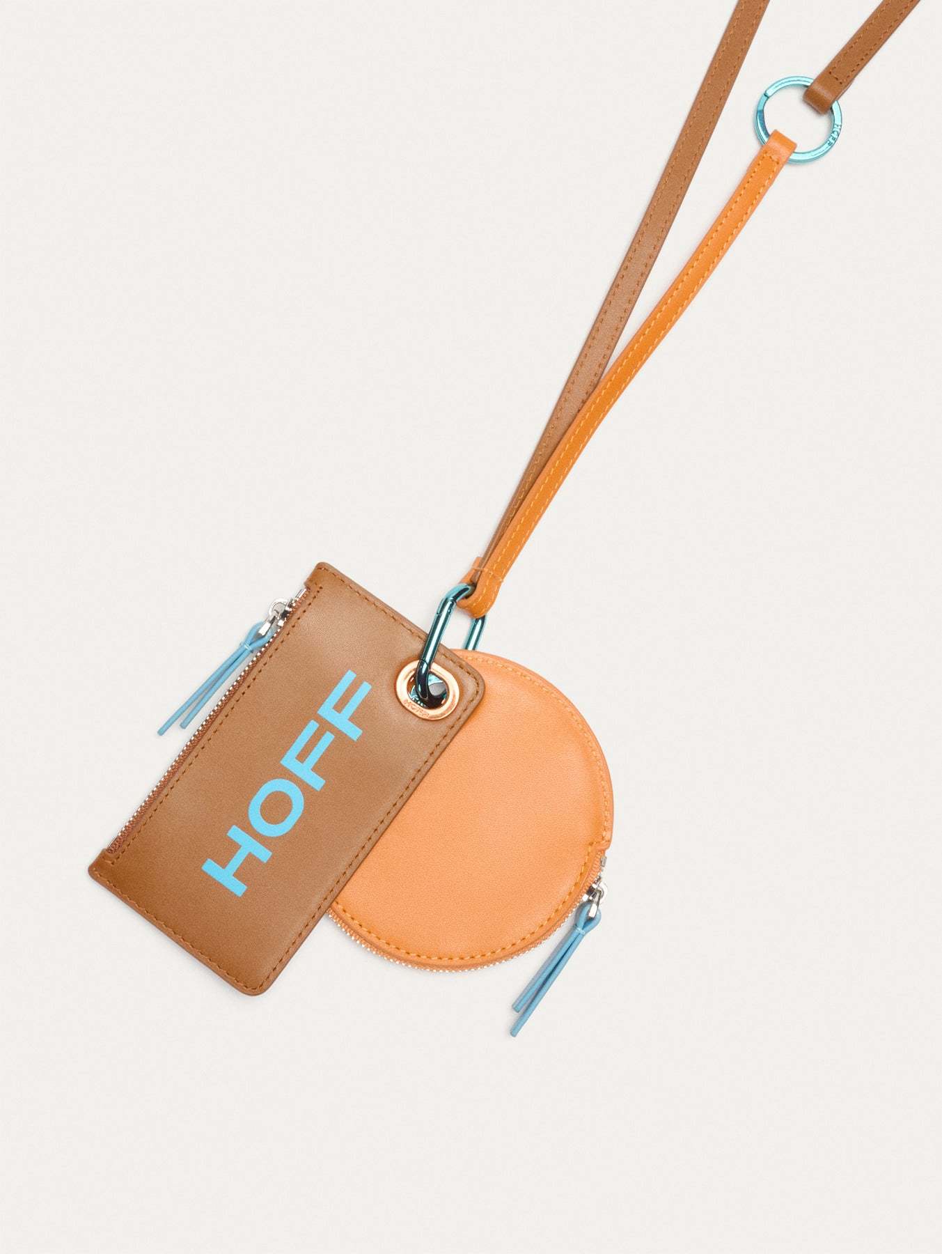 CARTERA MODULAR CON CORREA NARANJA
