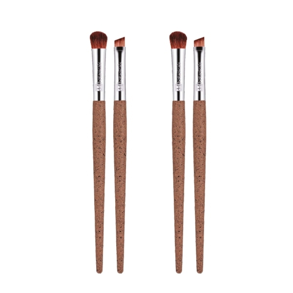 Dr Botanicals Coffee Ground Set van 2 oogpenselen (dubbelverpakking)