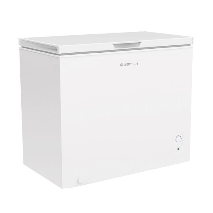 GEDTECH Congélateur coffre 300L GCO300L - Pose Libre - Grande capacité de stockage - Silencieux - Blanc
