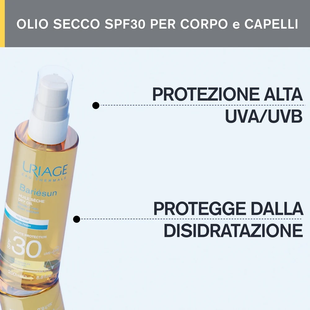 BARIESUN Olio Secco SPF30 - Olio solare corpo alta prot., Spray solare corpo alta prot.