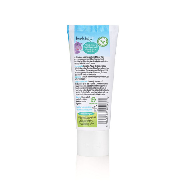 Brush Baby Wild Ones luomu omenaminttuhammastahna 50ml