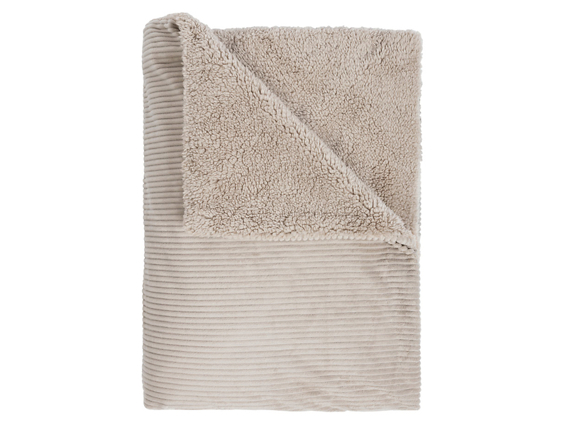 Koc Sherpa 130x170 cm beżowy