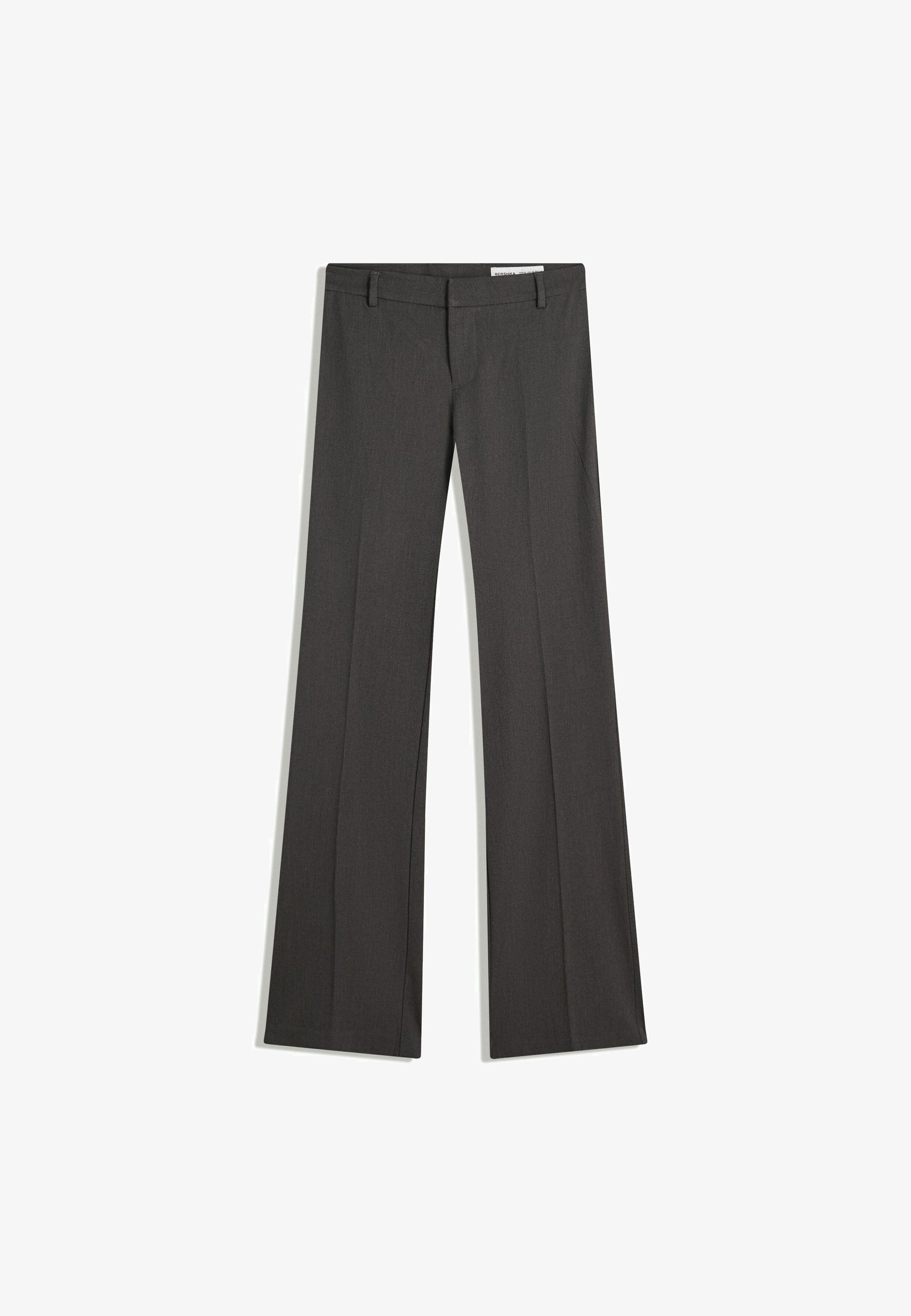 Bershka LOW-RISE - Broek - grijs