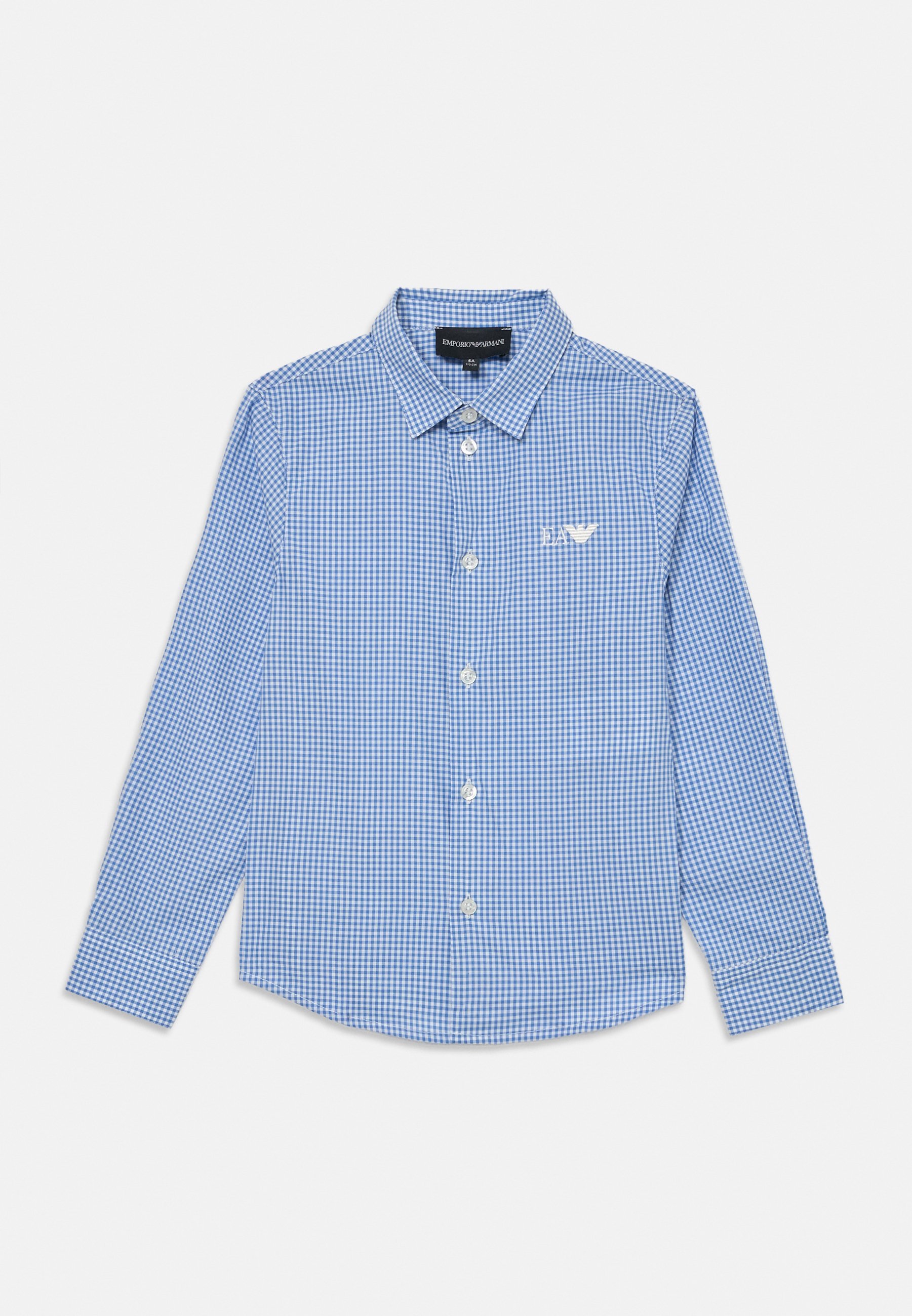 Emporio Armani SHIRT UNISEX - Bluzka zapinana na guziki - niebieska