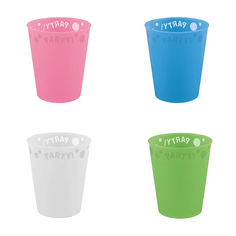 Vaso para fiestas de 250 ml reutilizable