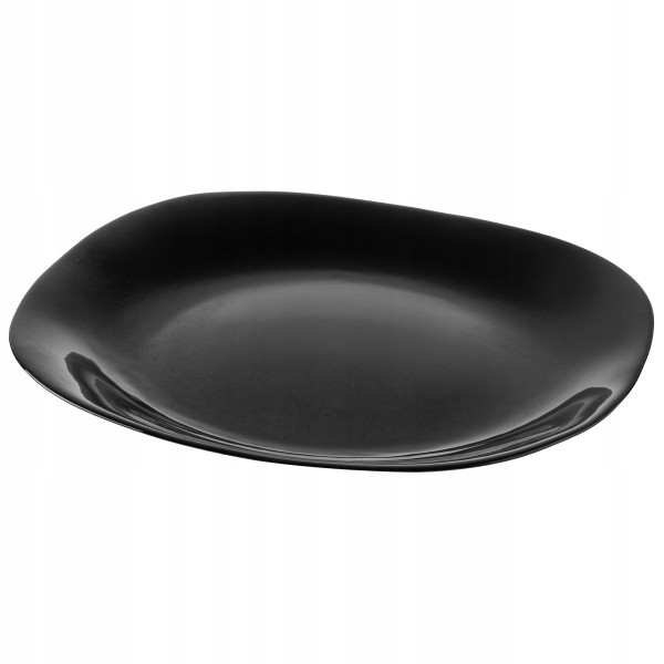 Talerz Obiadowy 28cm Płytki Czarny Talerze 6szt