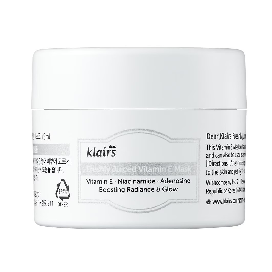 Dear Klairs sveže stisnjena maska z vitaminom E