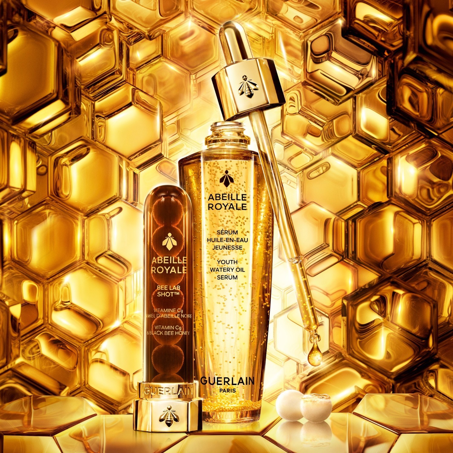 Guerlain Abeille Royale Bee Lab Shot set emulzija za lice - 1 komad