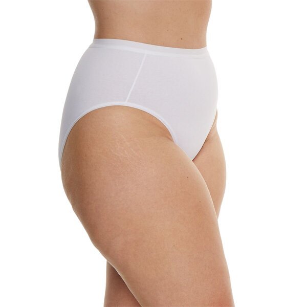 Женске гаћице Kruidvat Cotton Shape Highleg, беле, величина XL, 2 комада