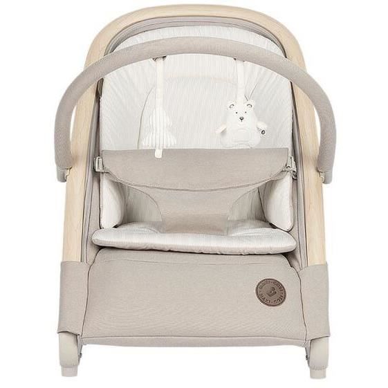 MAXI-COSI Kori Leichtgewicht-Babywippe mit Schaukelfunktion, von Geburt an bis 2 Jahre (bis 15 kg), Klassisches Beige Eco