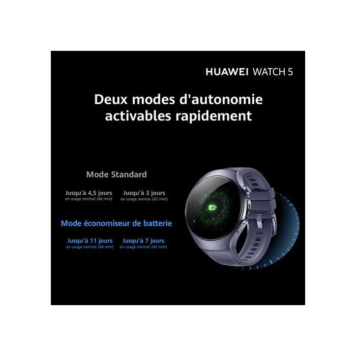 Smartwatch - HUAWEI - WATCH 5 - Titânio - Tela AMOLED de 1,5