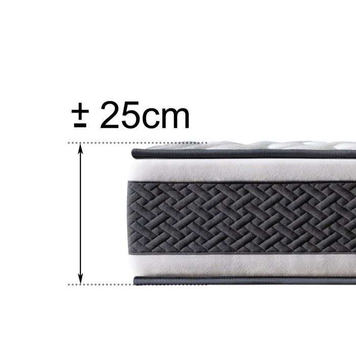 Matelas 140x190 Ressorts Ensachés Extra Ferme | Double Face (Été/Hiver) | Soutien Équilibré, Parfait et Tonique | H25cm