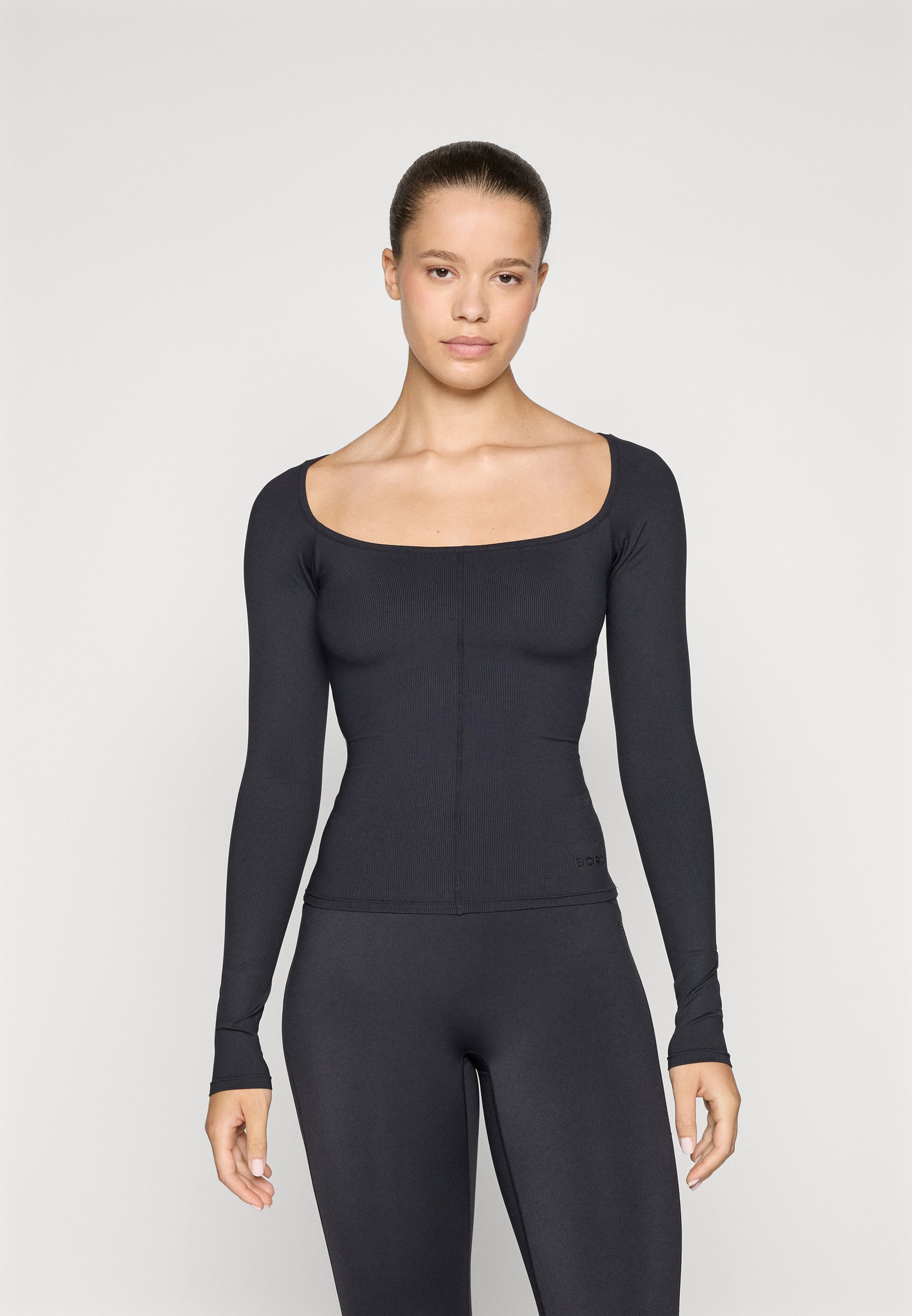 Björn Borg STUDIO BALLERINA LONG SLEEVE - Top a maniche lunghe - black beauty