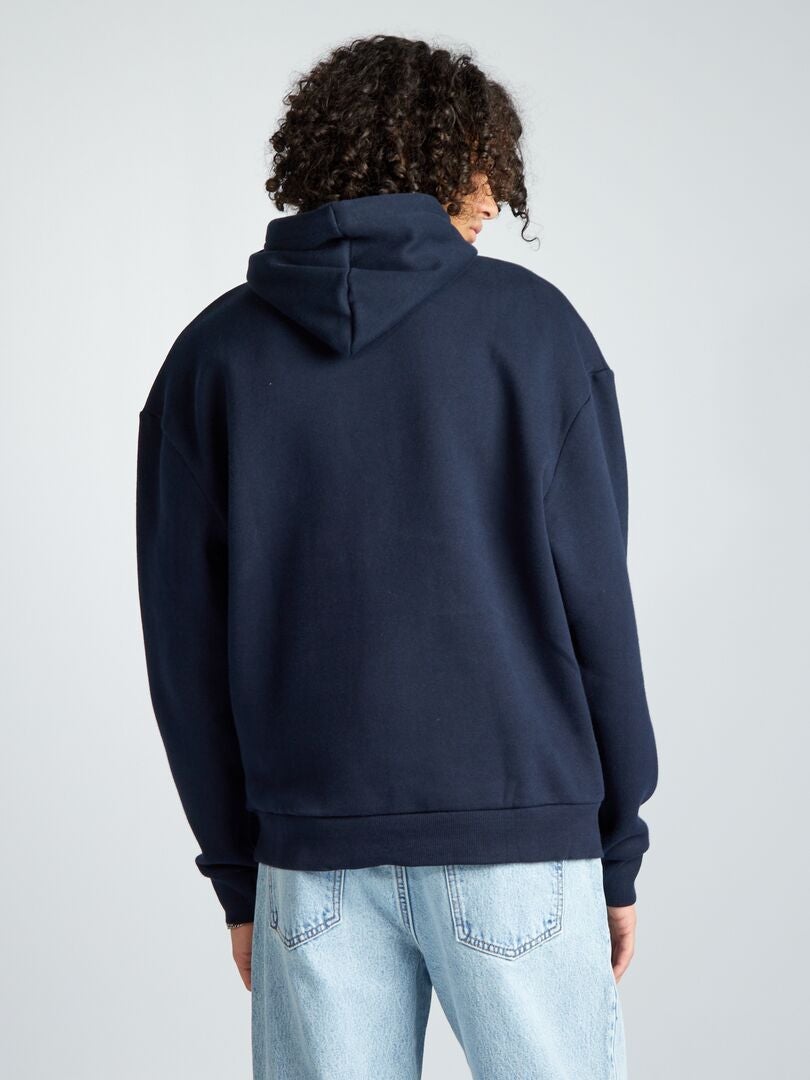 Sudadera con capucha estampada - AZUL