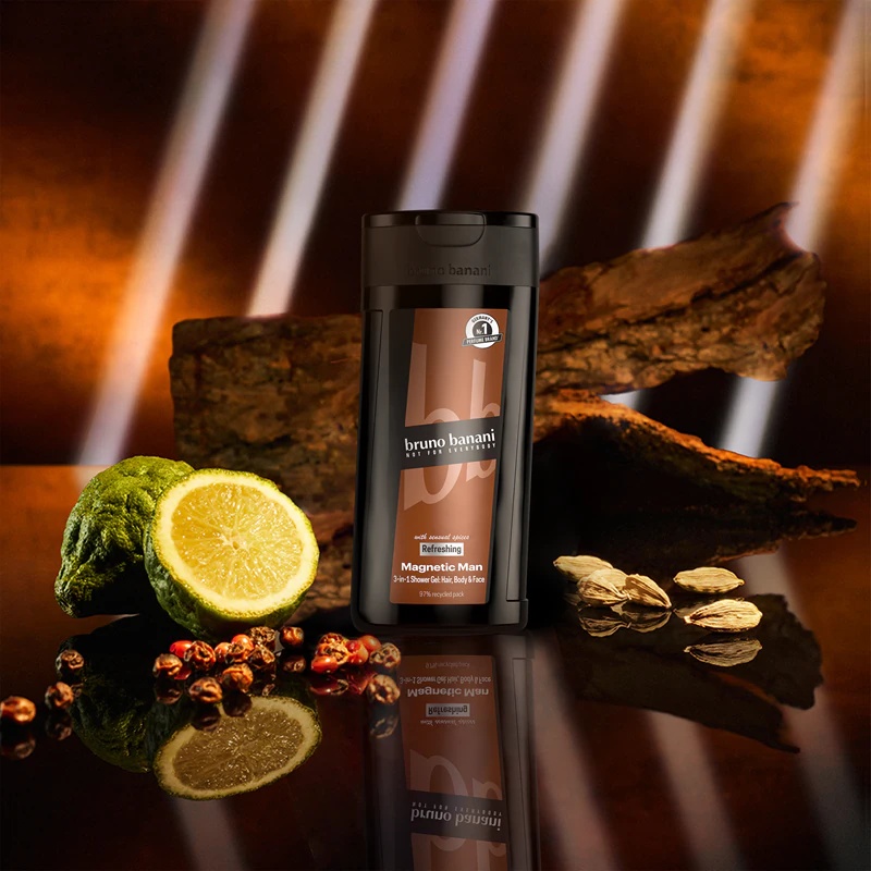 Bruno Banani Magnetic Man 3-in-1 smaržīgā dušas želeja