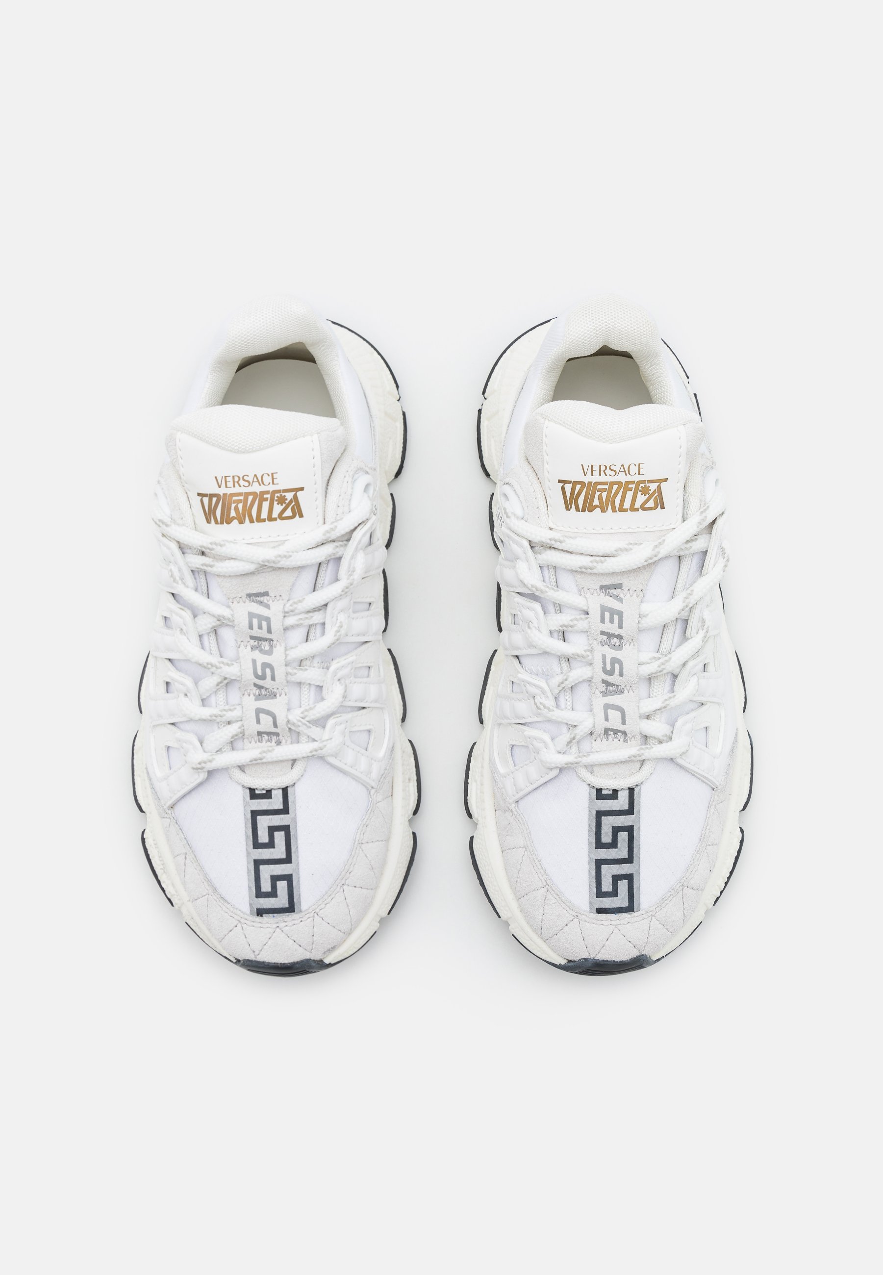 Baskets Versace TRIGRECA UNISEXES - blanches/dorées