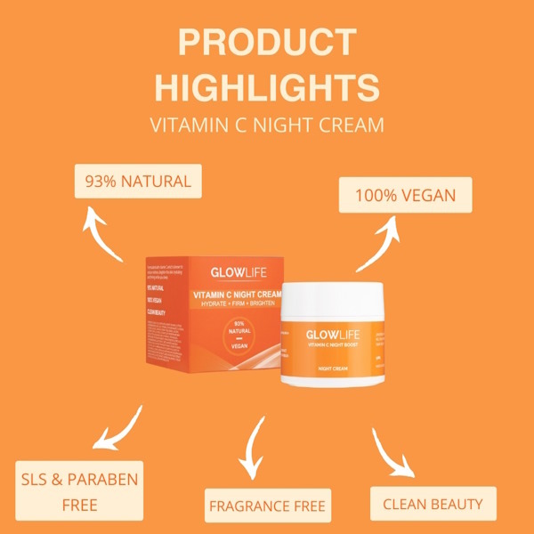 Noční krém Glowlife s vitamínem C 50ml