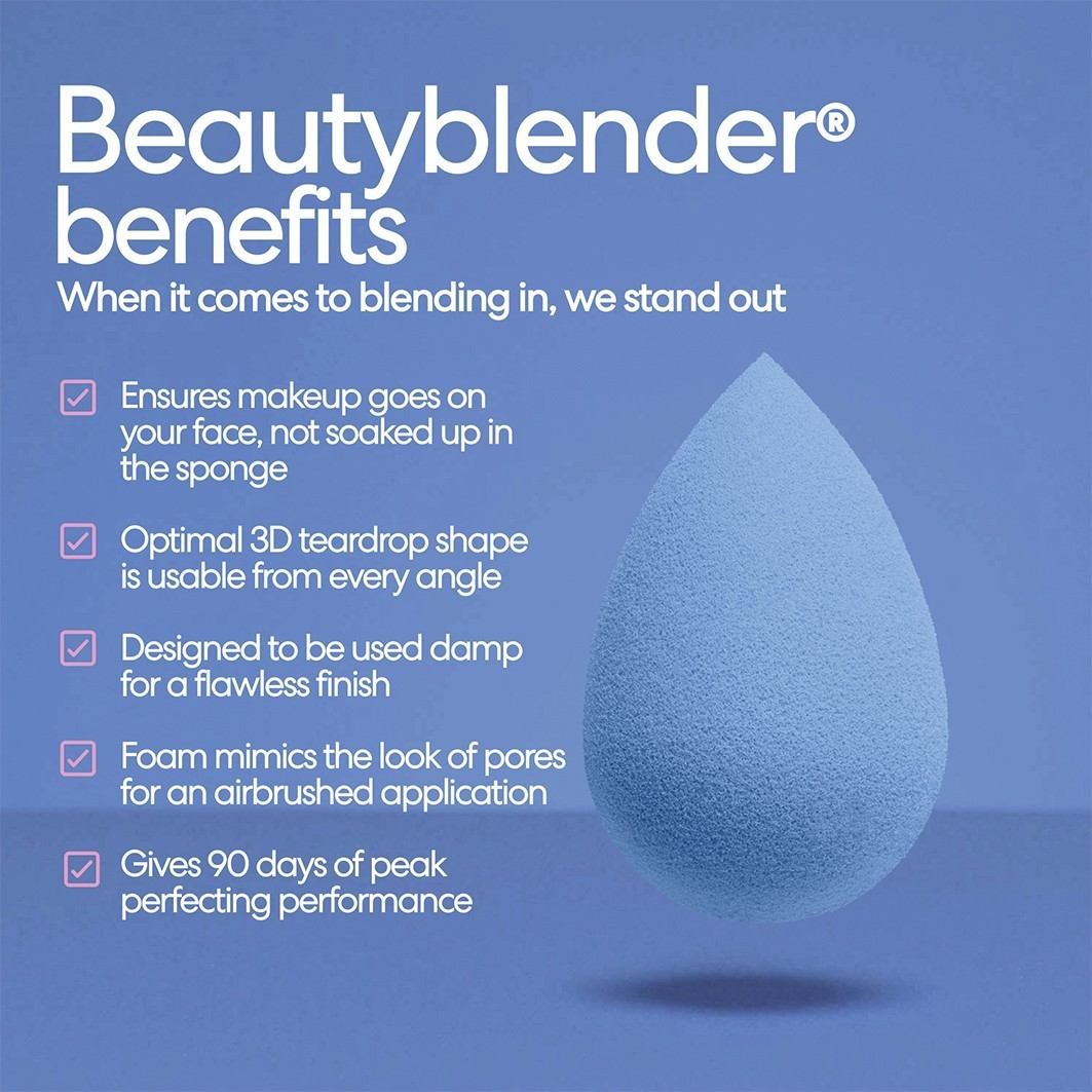 Denimová hubka na make-up Beautyblender – 1 kus