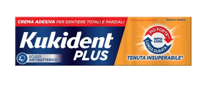 KUKIDENT Kukident Plus Doppelwirkende Haftcreme für Zahnprothesen 40 g Geschmacksneutral