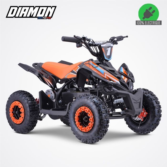 Quad eléctrico de bolsillo FLIPY de 800 W / Mini quad eléctrico para niños / Naranja