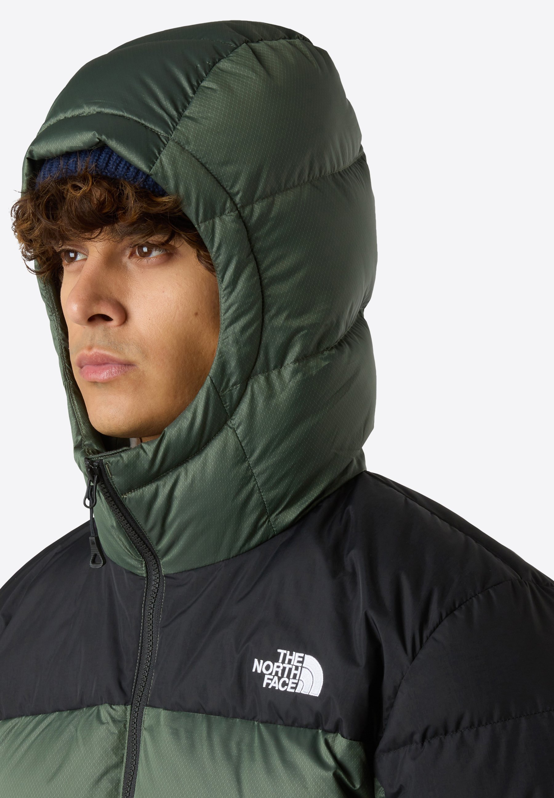 The North Face DIABLO HOODIE - Doudoune - Bark Mist/Black Heather