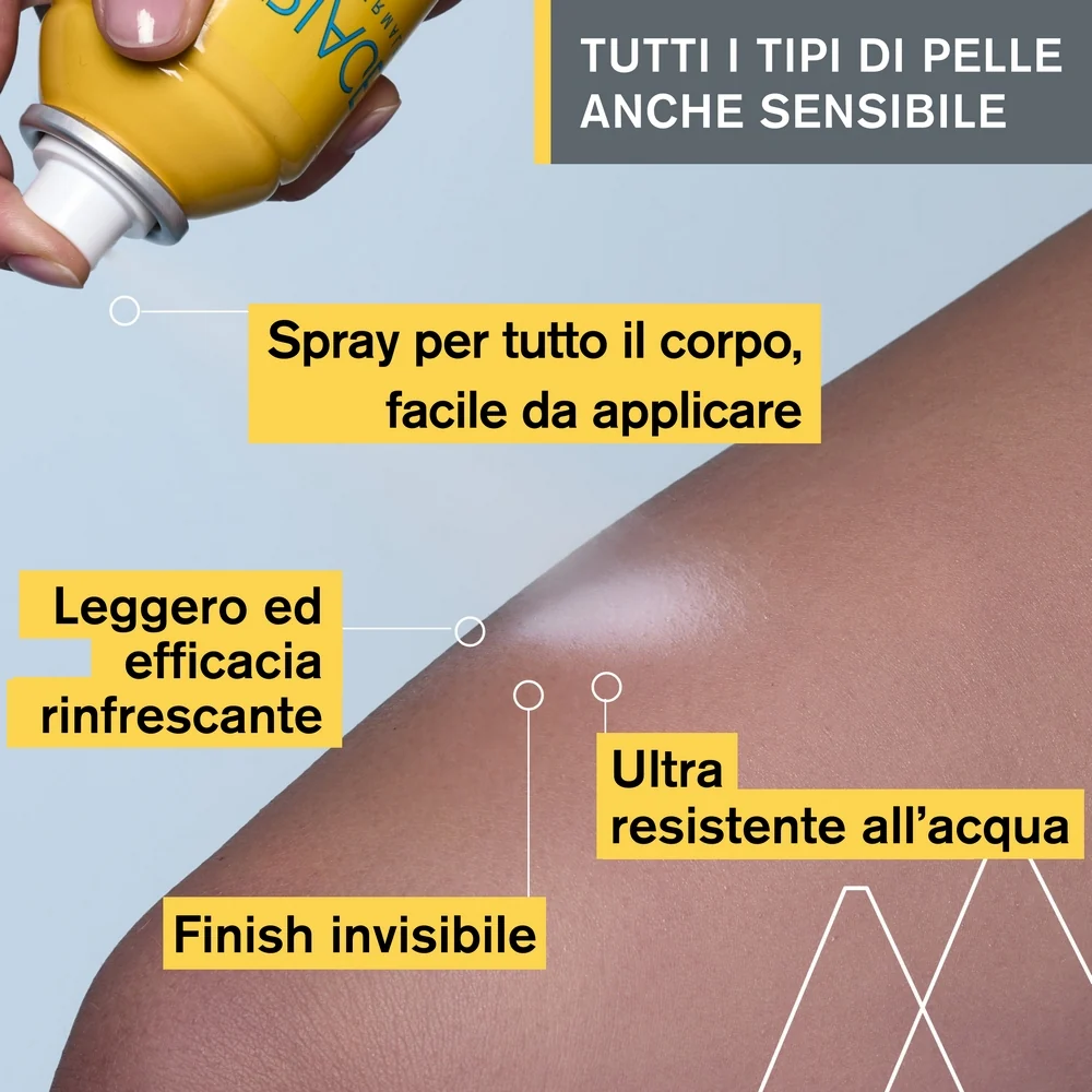 BARIESUN Spray Asciutto SPF50+ - Spray solare corpo alta prot.