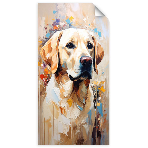 Naklejka samoprzylepna Feeby Pies Labrador retriever Zwierzę 40x80