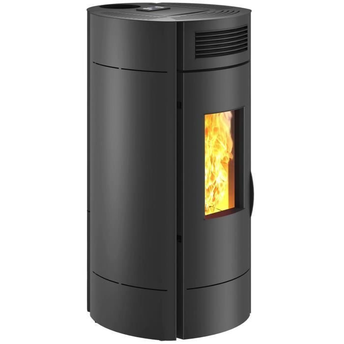Estufa de pellets - INVICTA - Lodi 6 - Hermética - SDC WIFI - Negra