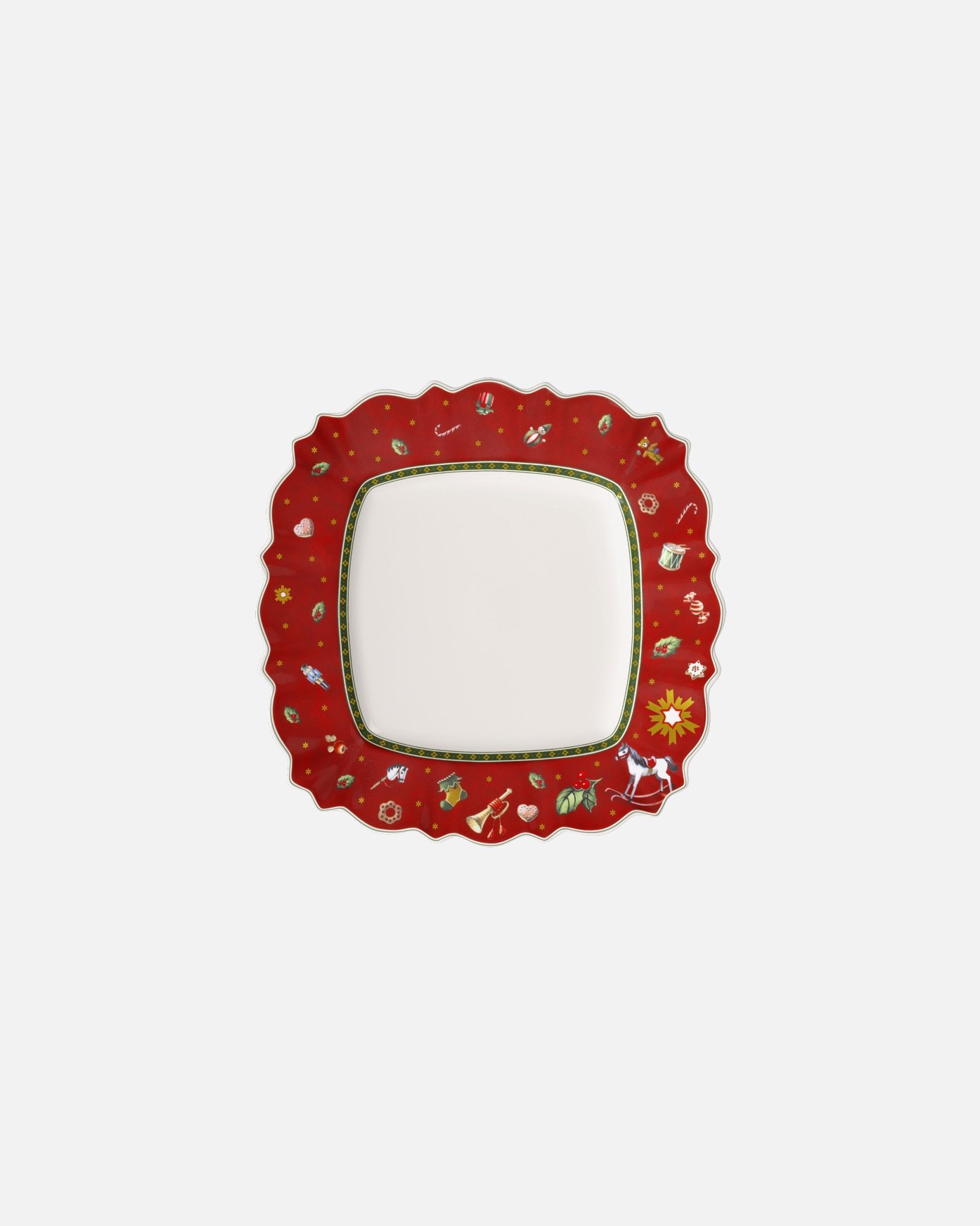 Villeroy & Boch pusdienu šķīvis, kvadrātveida, sarkans, Toy's Delight – 1 gab.