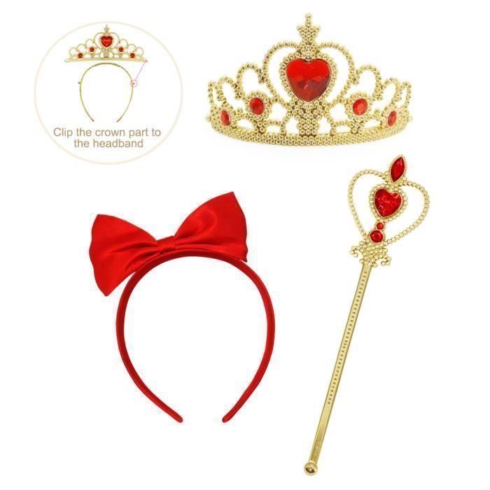Déguisement - LE COIN COQUIN - Princesse Blanche Neige - Robe Douce - Cape Rouge - Noeud Papillon